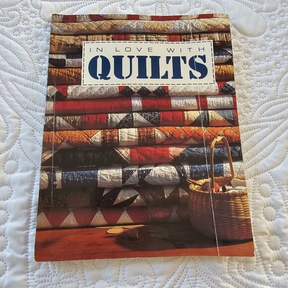 In Love With Quilts Book, 1993 Quilting Patterns & Instructions, Softcover - Picture 1 of 12